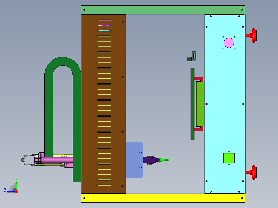 吹送式平台式螺丝机右视图
