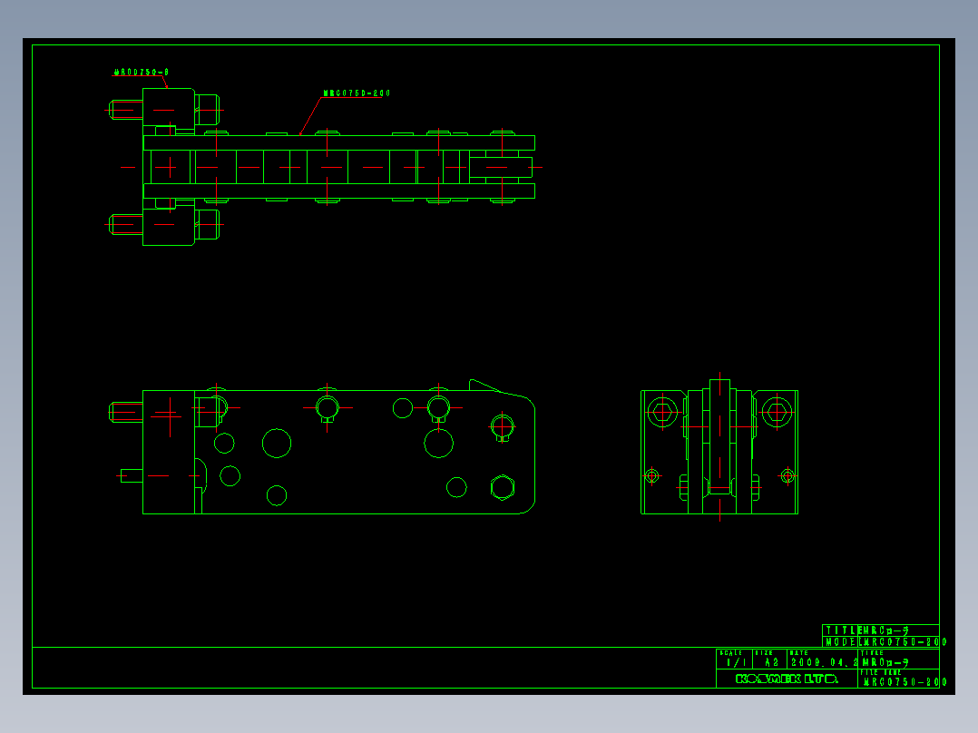 KOSMEKMRC0750-200多系列多零件图纸模型