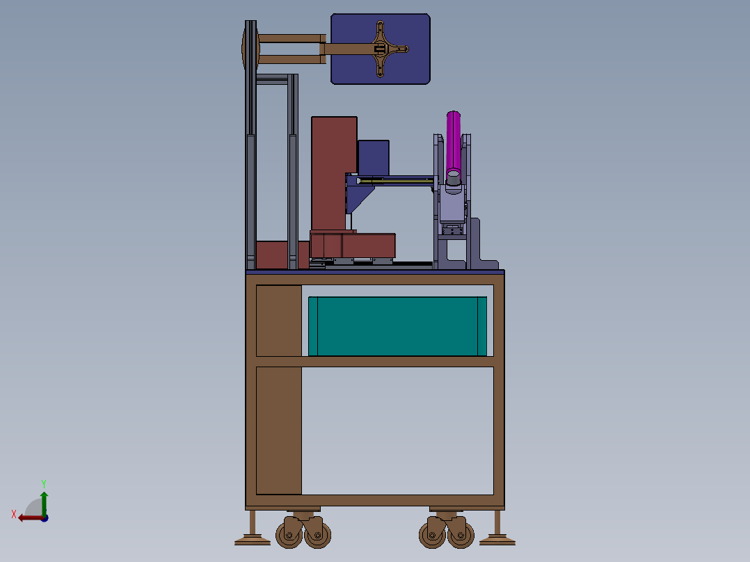 自动打孔机三维SW模型38019===25后视图