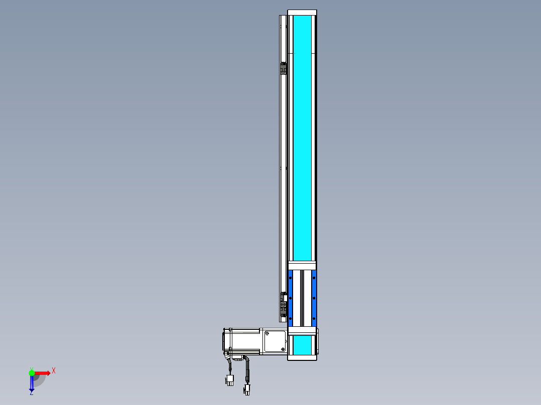 威洛博LB.GB同步带传动--欧规系列LB6A-L130-S500-BR俯视图
