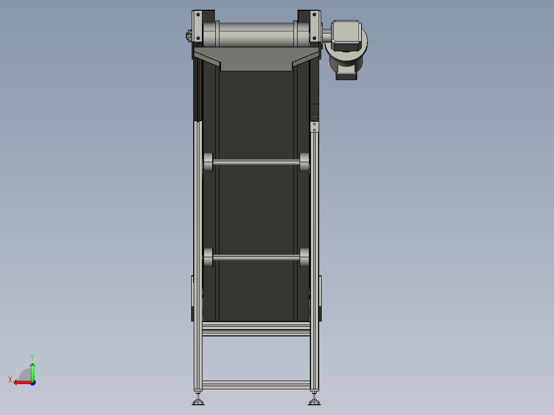 爬坡输送机三维图 1354128后视图