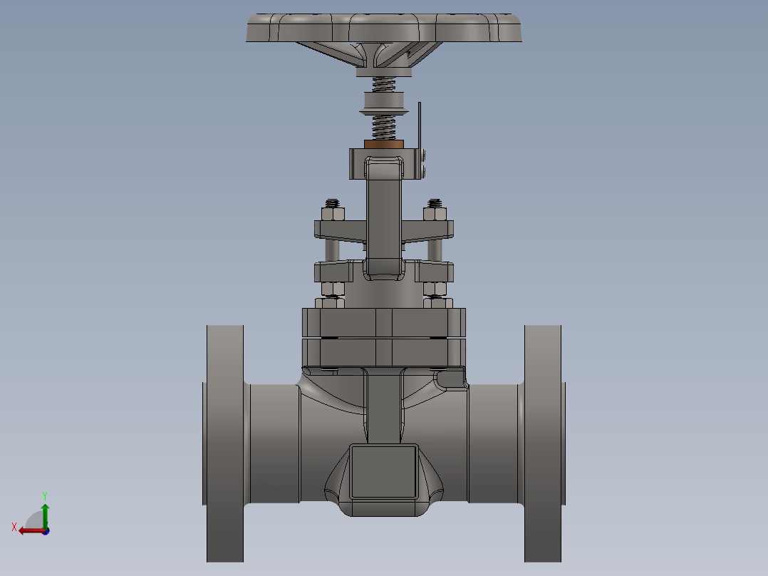 dn40-pn160截止阀后视图