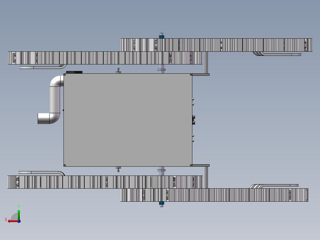 消防爬楼机器人后视图