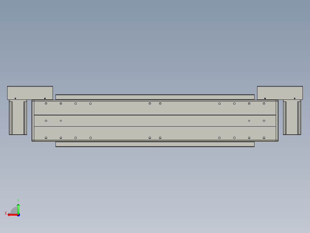威洛博双电机滑台-VBF14S2-L50-S250-BLR-P40-C6后视图