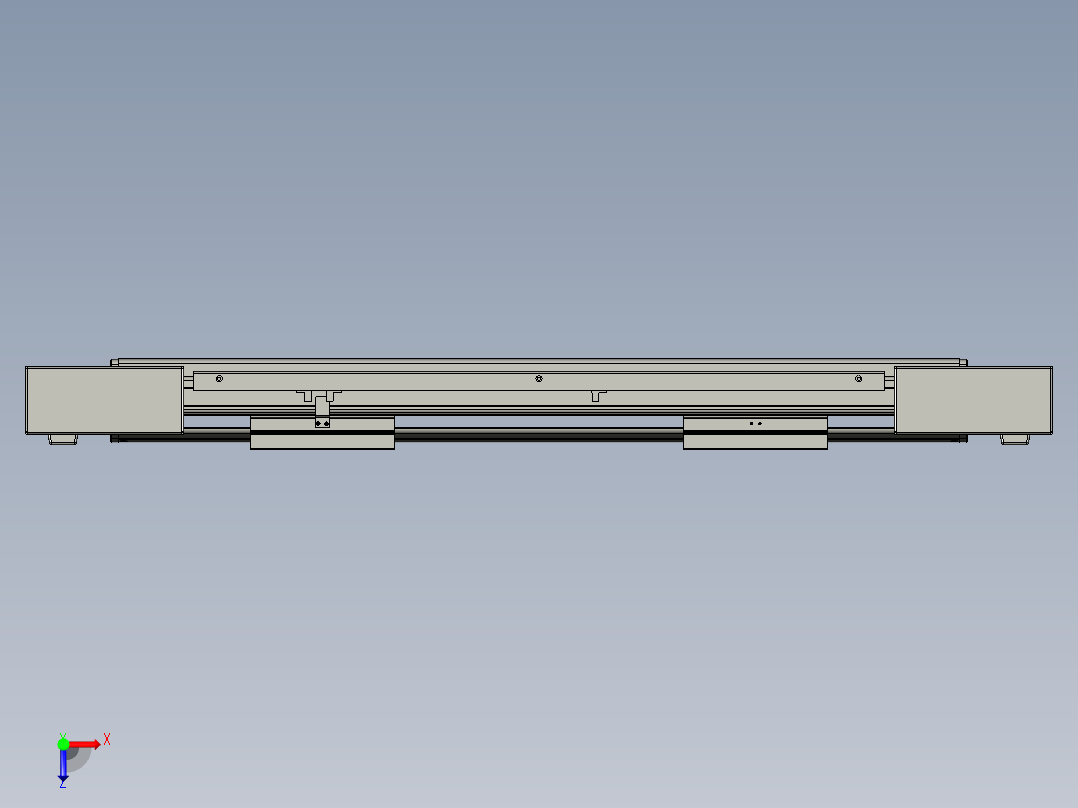 威洛博双电机滑台-VBF14S2-L50-S250-BLR-P40-C6俯视图