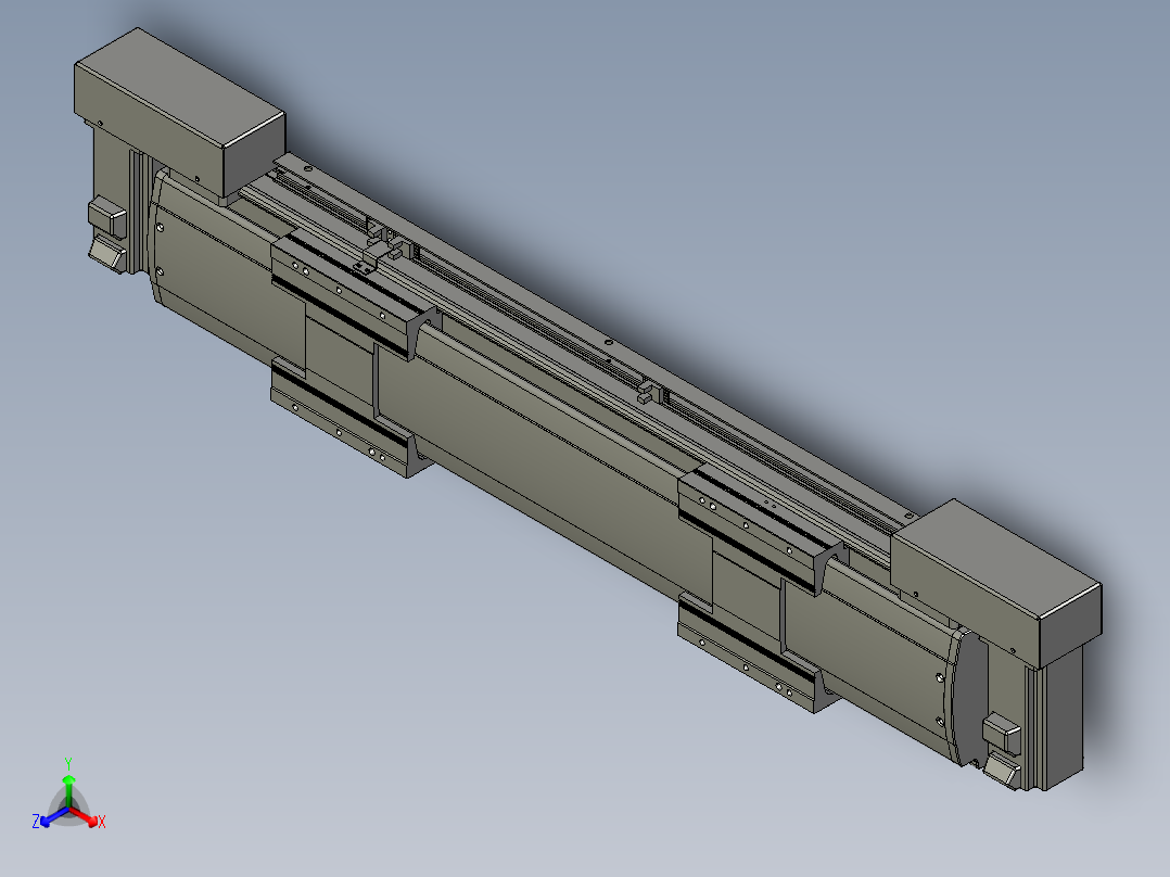 威洛博双电机滑台-VBF14S2-L50-S250-BLR-P40-C6正等轴测图