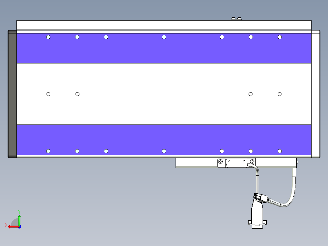 威洛博VL系列直线电机模组-VL22H3-S250后视图