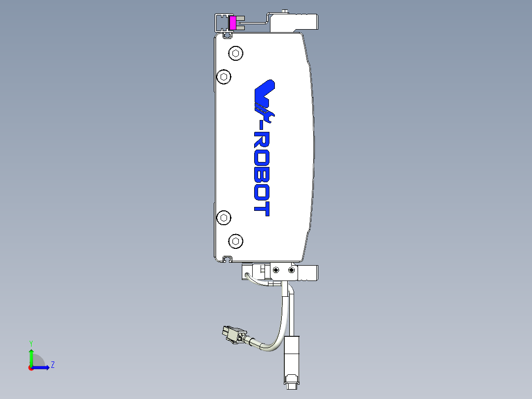 威洛博VL系列直线电机模组-VL22H3-S250左视图