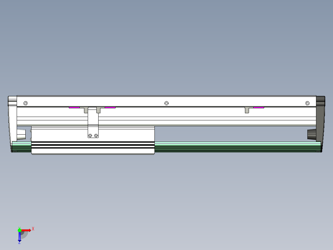 威洛博VL系列直线电机模组-VL22H3-S250俯视图