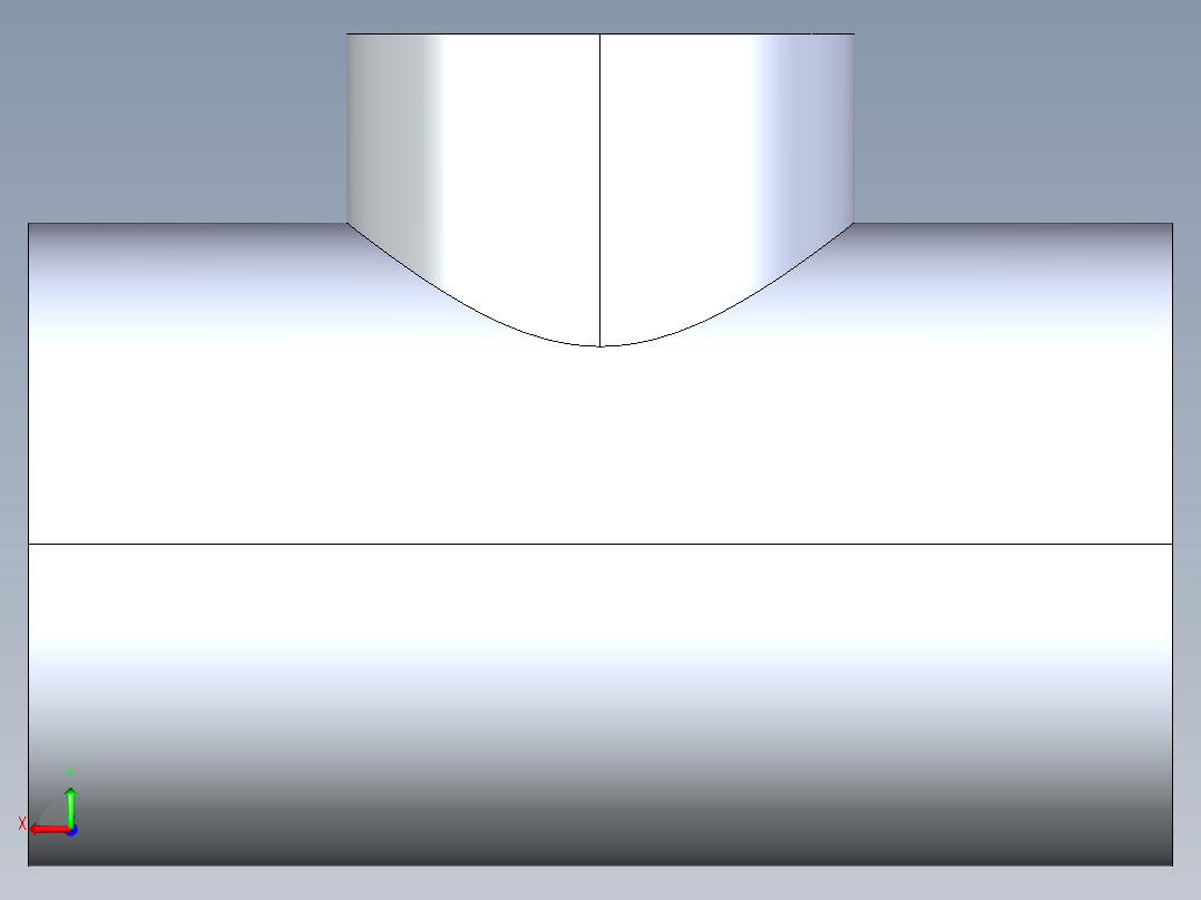 聚氯乙烯配件02A-Sch80_ReducingTee_SxSxS_801-416FB_4in x 0.75in后视图