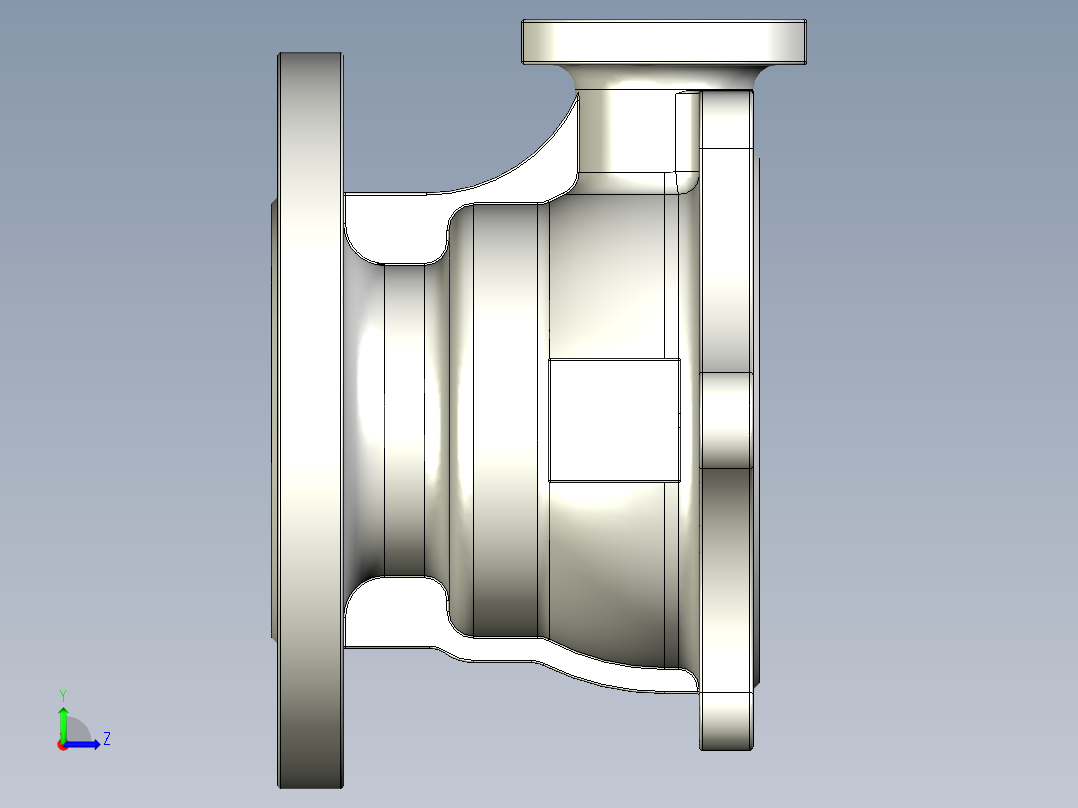 管道手动球阀-水管开关阀-手动阀门User Library-MD52C150DN65-2_MD52C150DN65.BP左视图