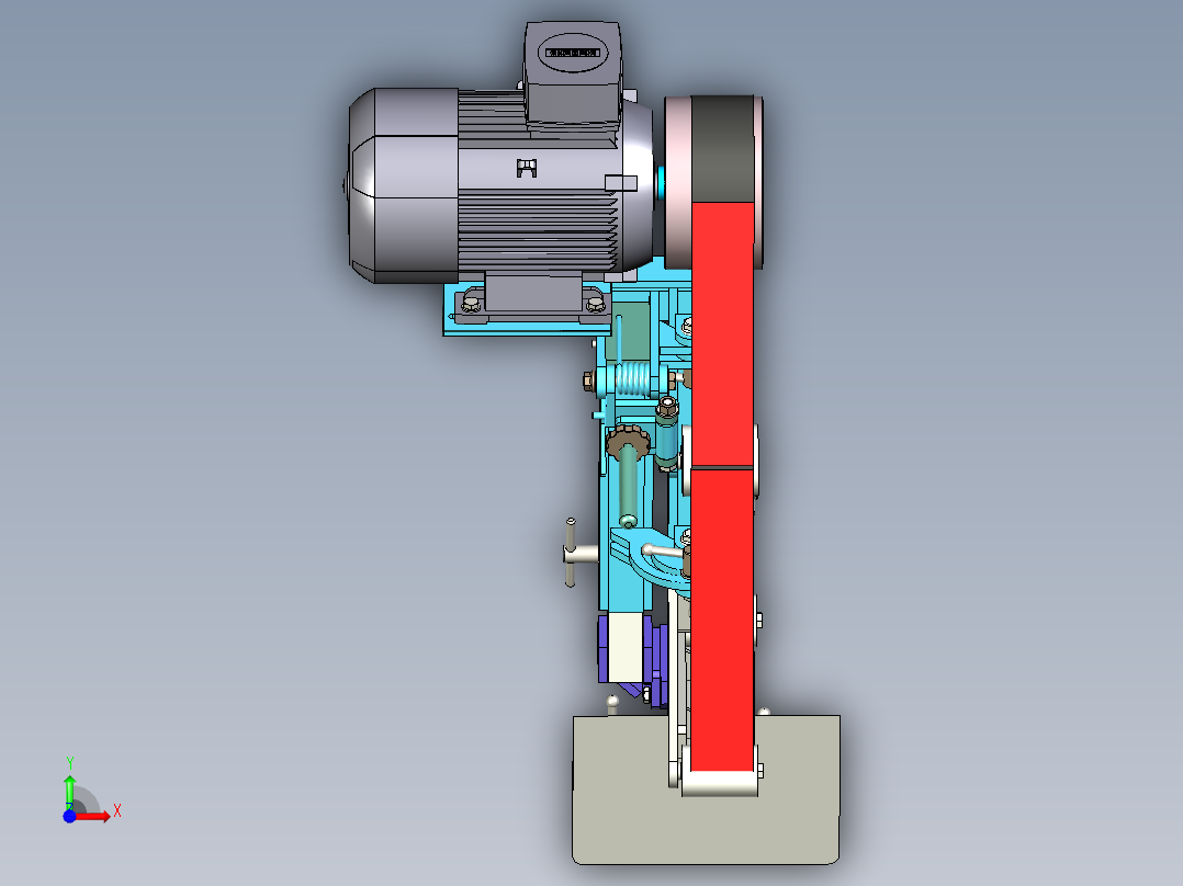 砂带磨床7前视图