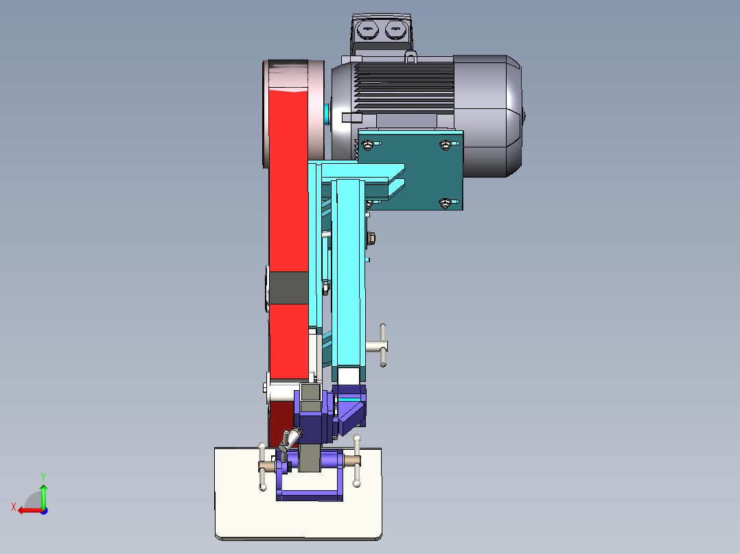 砂带磨床7后视图