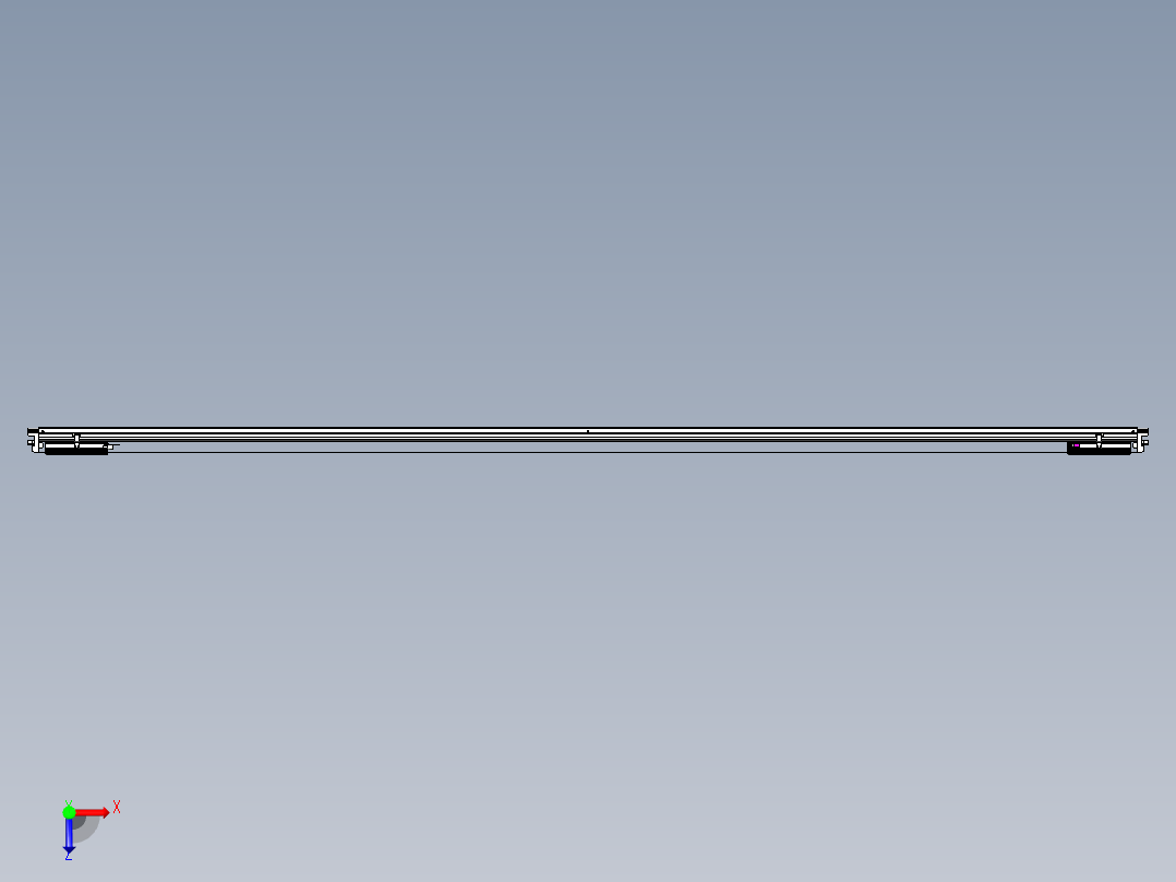 威洛博VL系列直线电机模组-2VL17E3-S3200俯视图