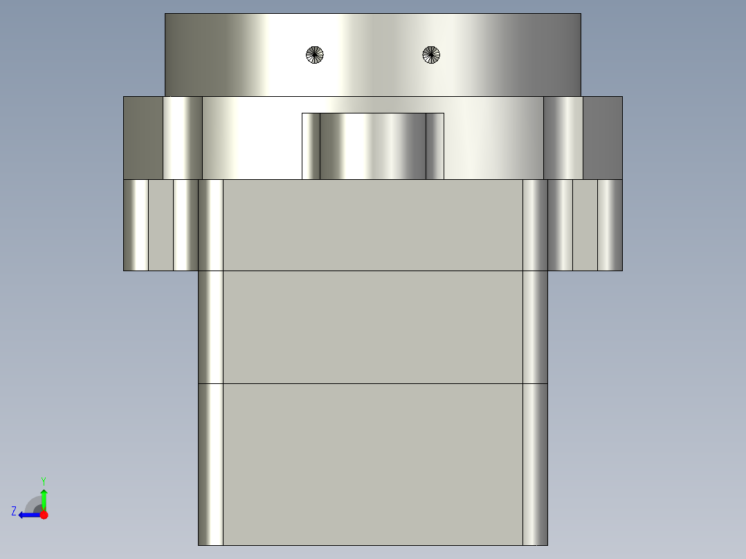 中空旋转平台KFN60-10模型(8-24 30-3 4-3.5-45)右视图
