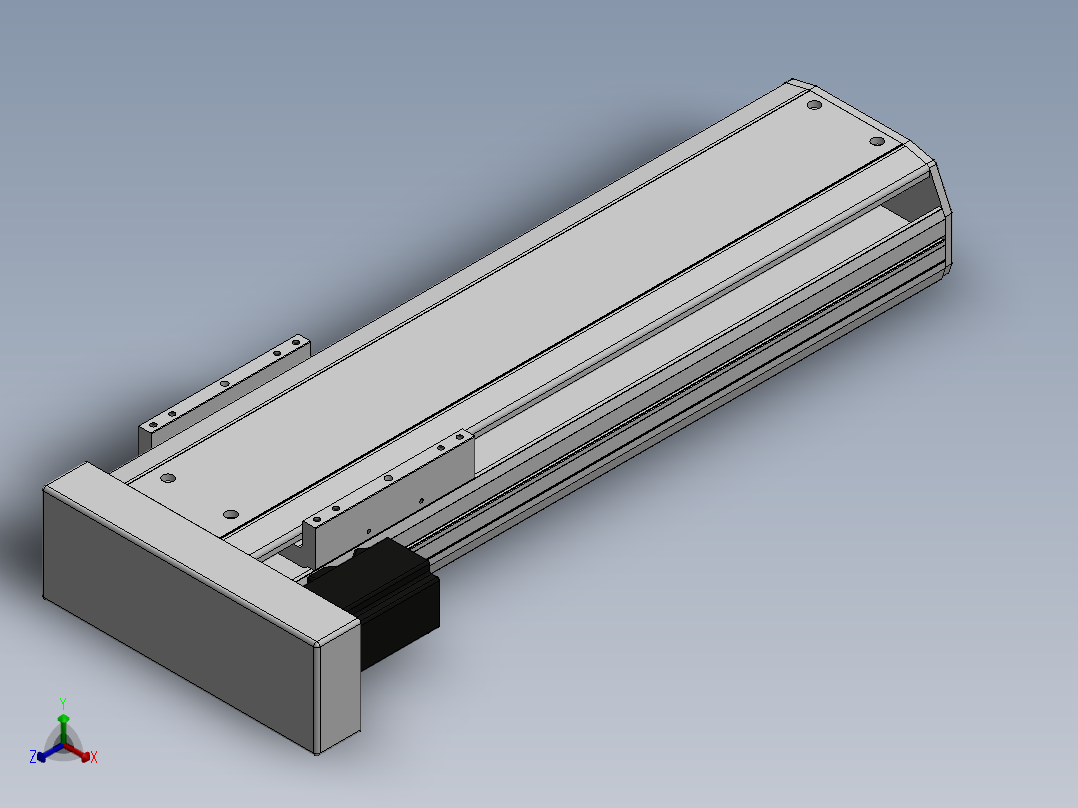 精密模组MY170-T10-400L-BL-P75B-C4-C正等轴测图