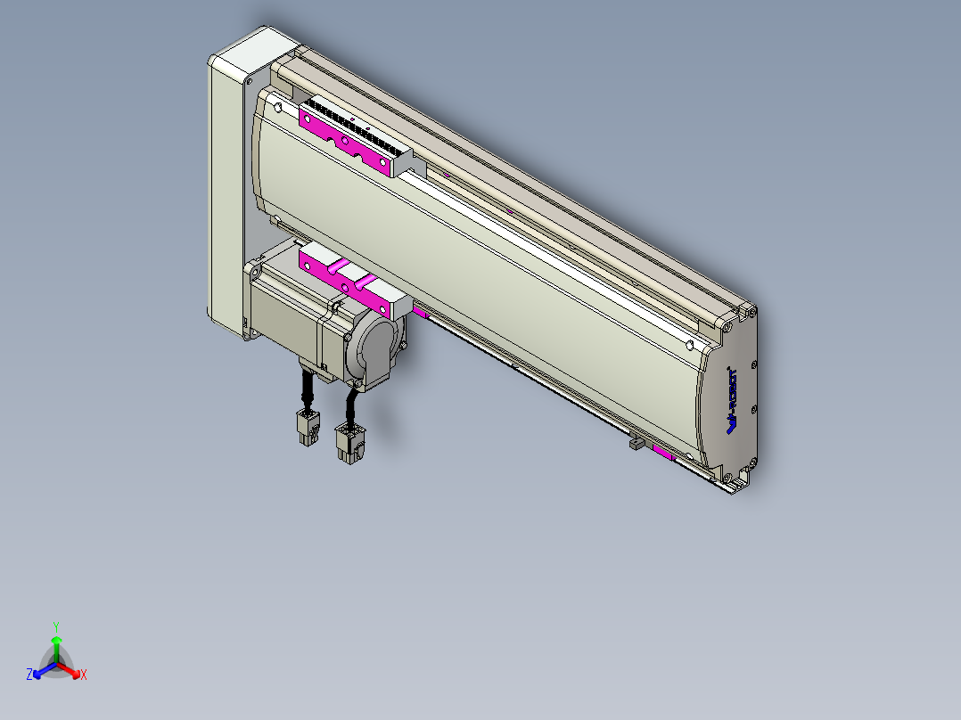 威洛博QF13-Lxx-C-S240-BL-ZP40-C3正等轴测图