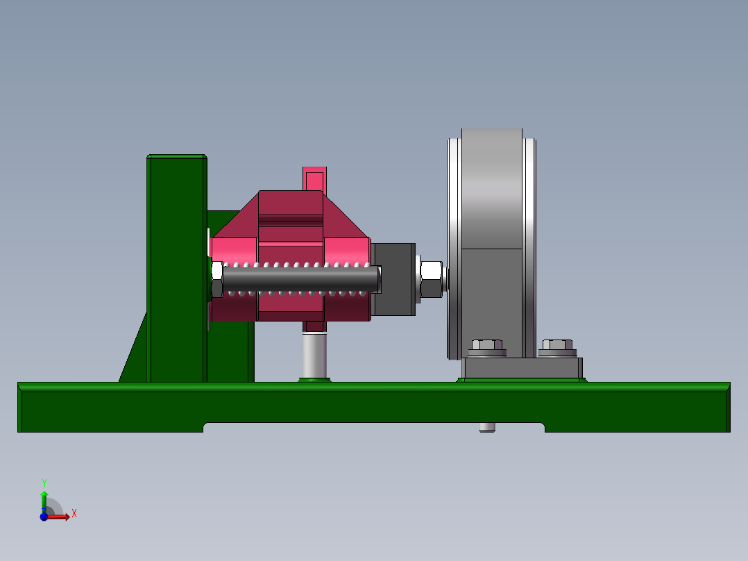 831002拨叉加工工艺及镗φ60H12孔夹具设计【含三维SolidWorks】原创前视图