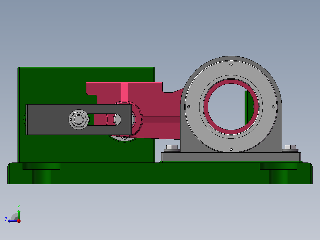 831002拨叉加工工艺及镗φ60H12孔夹具设计【含三维SolidWorks】原创右视图