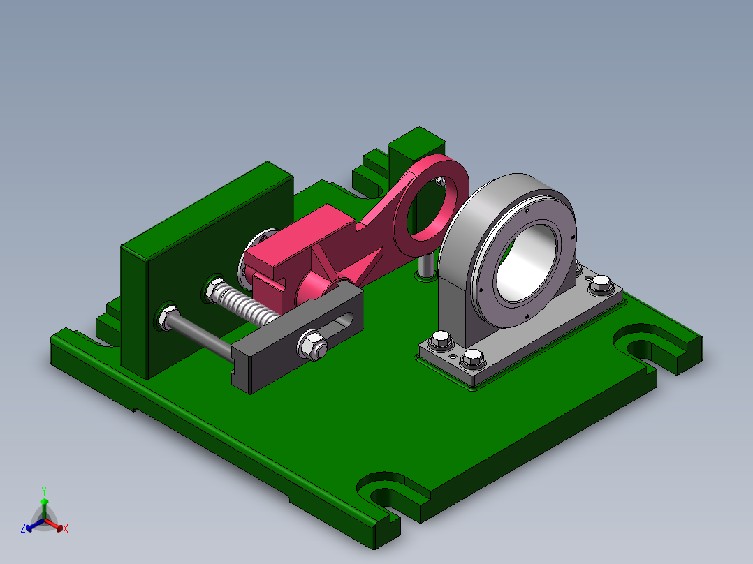 831002拨叉加工工艺及镗φ60H12孔夹具设计【含三维SolidWorks】原创正等轴测图