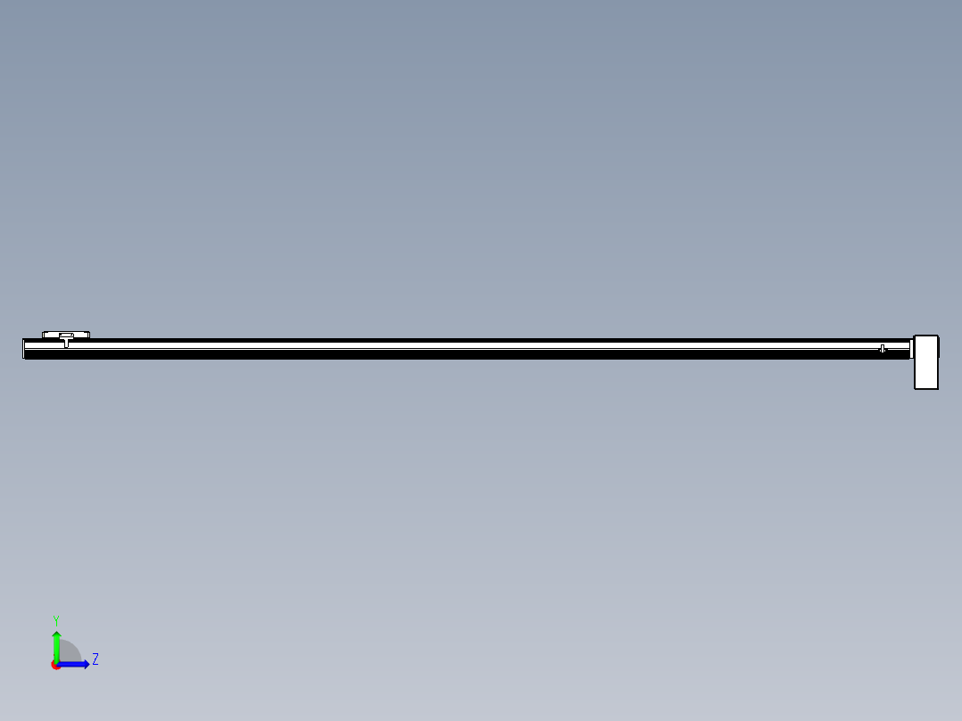 同步带全封闭直线模组TPA-HCB-105D-90-L2250-LP-Y-P20-N3左视图