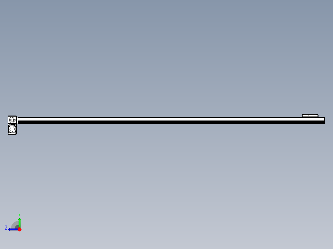 同步带全封闭直线模组TPA-HCB-105D-90-L2250-LP-Y-P20-N3右视图