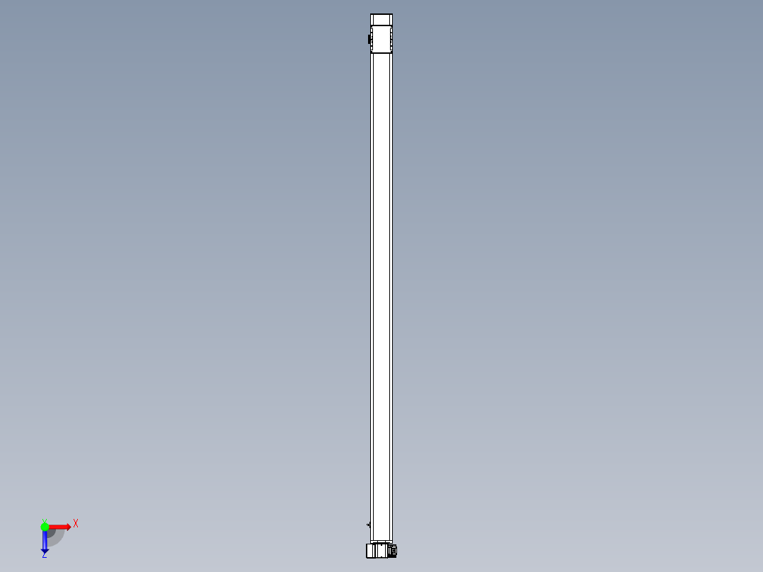 同步带全封闭直线模组TPA-HCB-105D-90-L2250-LP-Y-P20-N3俯视图