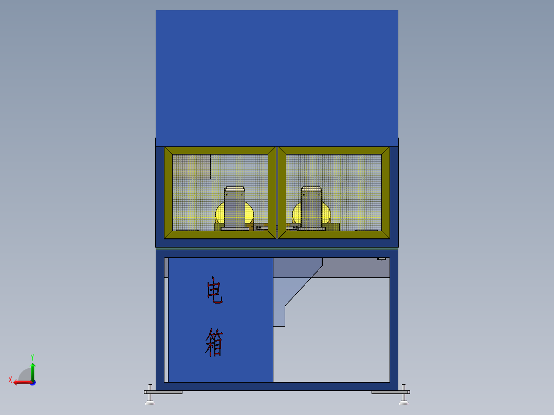 分缝条斜角切割机（sw18可编辑+工程图）后视图