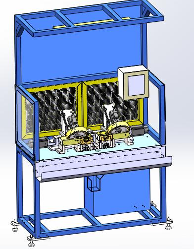 分缝条斜角切割机（sw18可编辑+工程图）