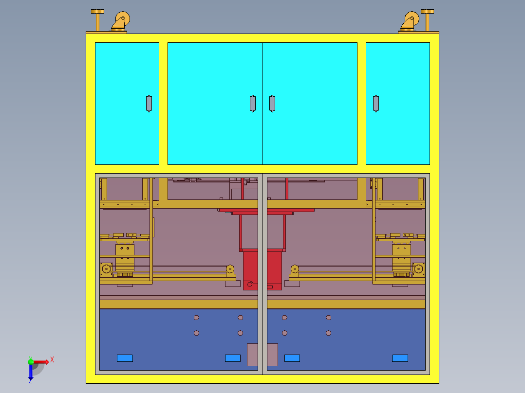 适配器老化测试机sw17可编辑俯视图