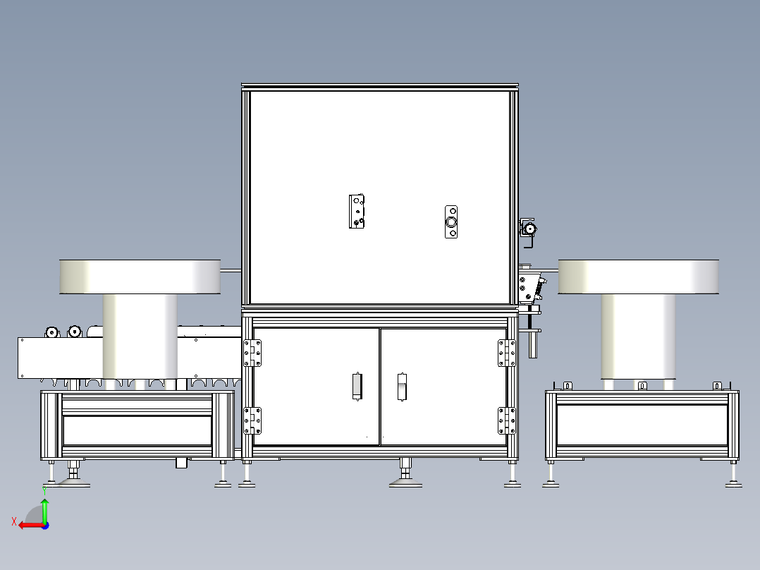 机滤转盘装配机后视图