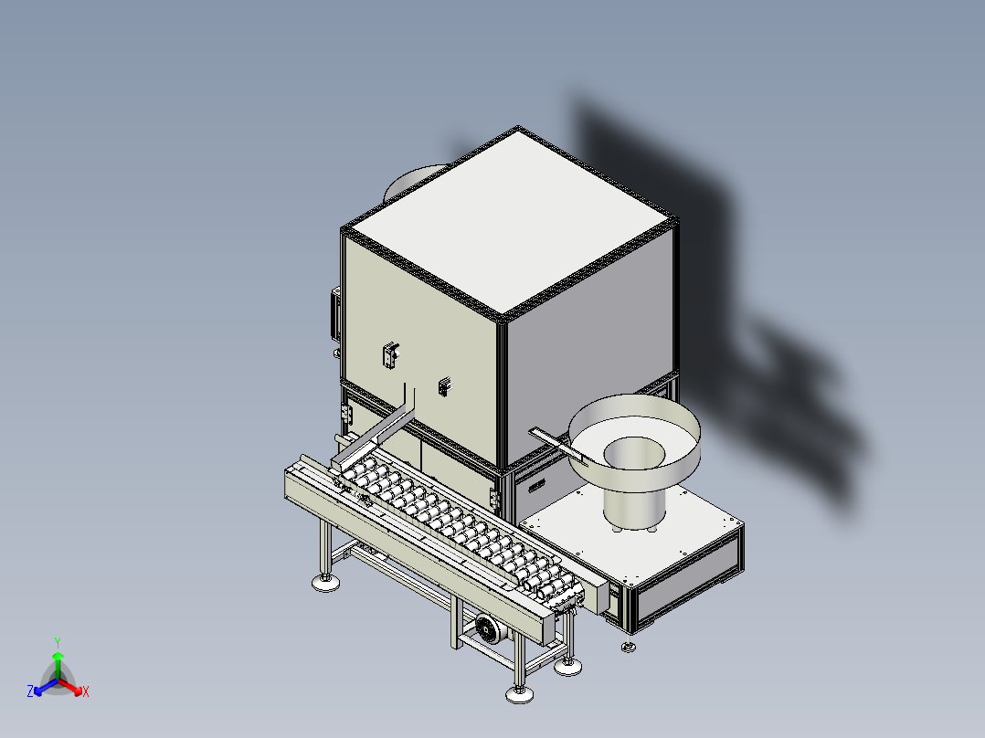 机滤转盘装配机正等轴测图