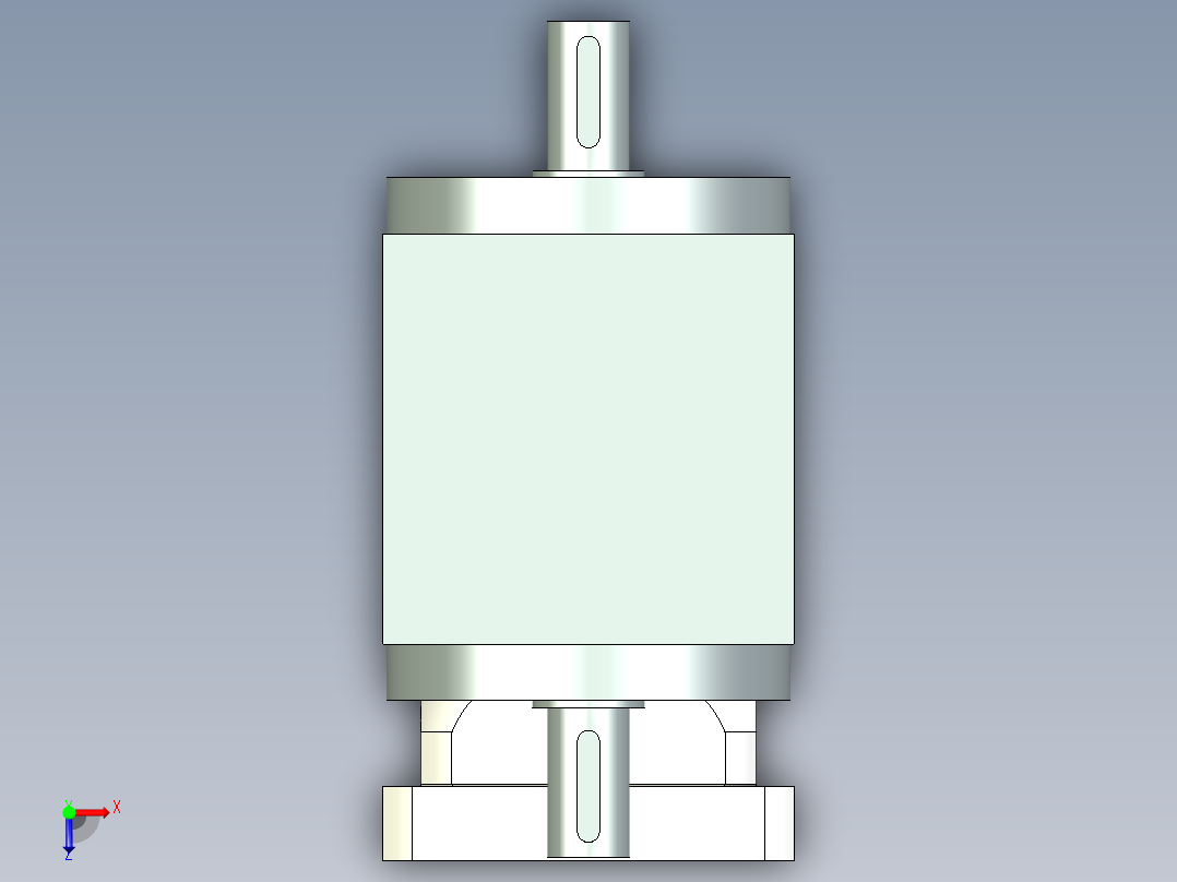 换向器PW110双轴 ZPGH90-L1 24-95-130-M6.stp俯视图