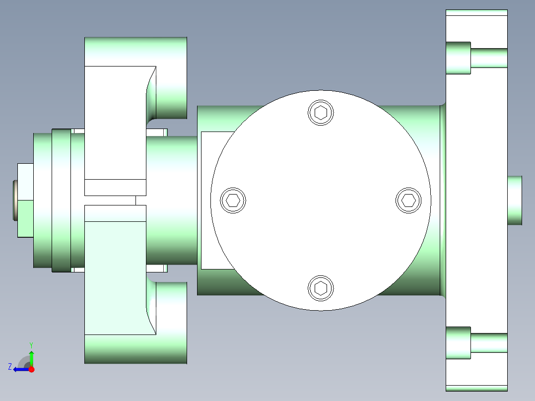 拨叉831007铣端面夹具含三维+二维设计资料右视图