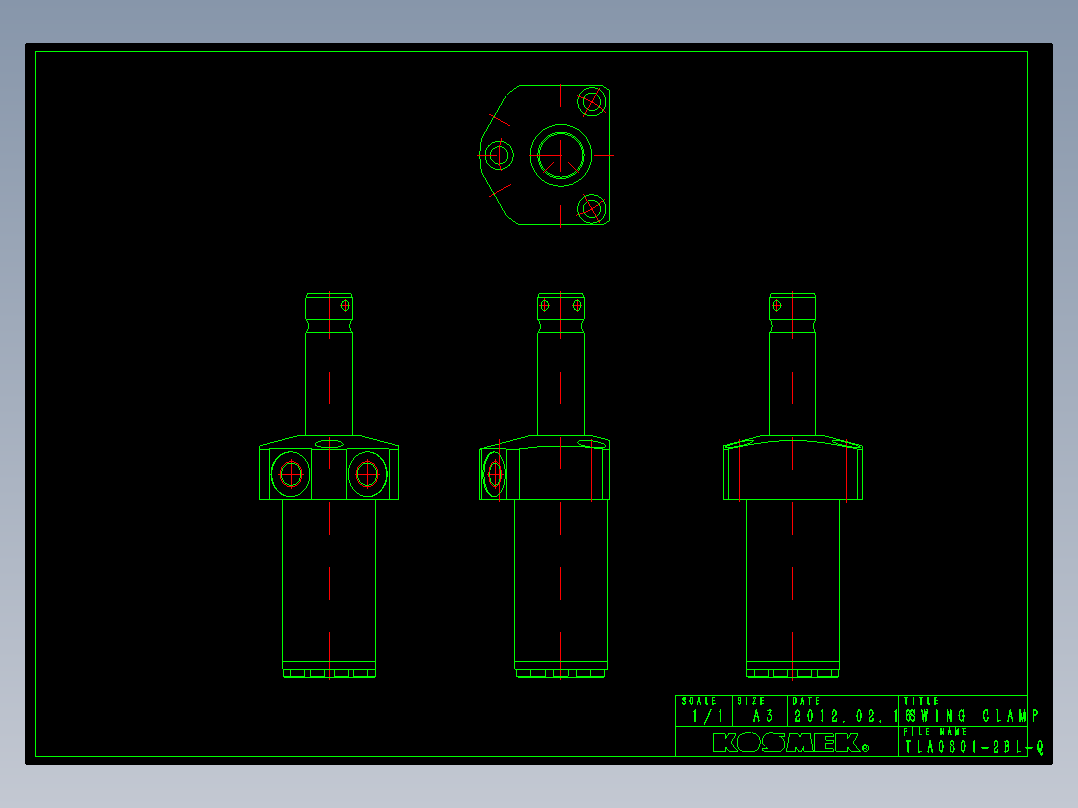 KOSMEKTLA0801-2BL-Q多系列多零件图纸模型