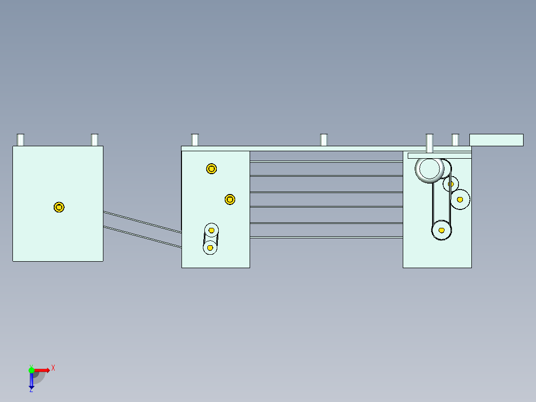 茶叶烘干机设计俯视图