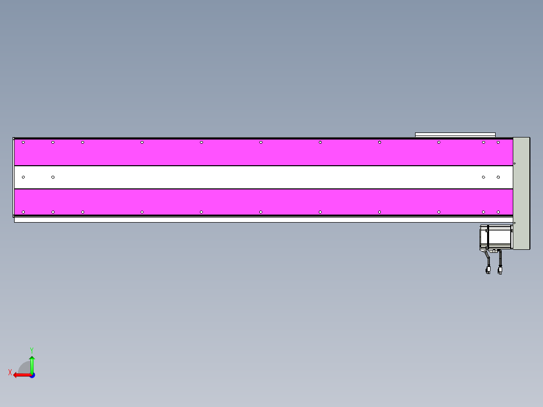 VF丝杆传动-一般环境VF27-Lxx-C-S1300-BL-ZP75-C3后视图