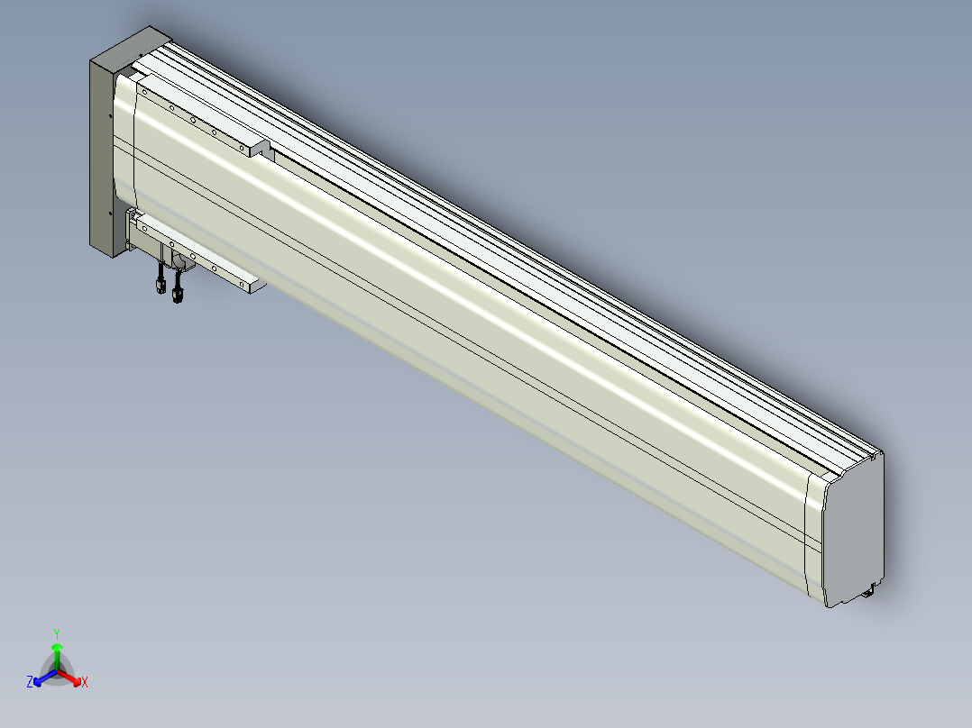 VF丝杆传动-一般环境VF27-Lxx-C-S1300-BL-ZP75-C3正等轴测图