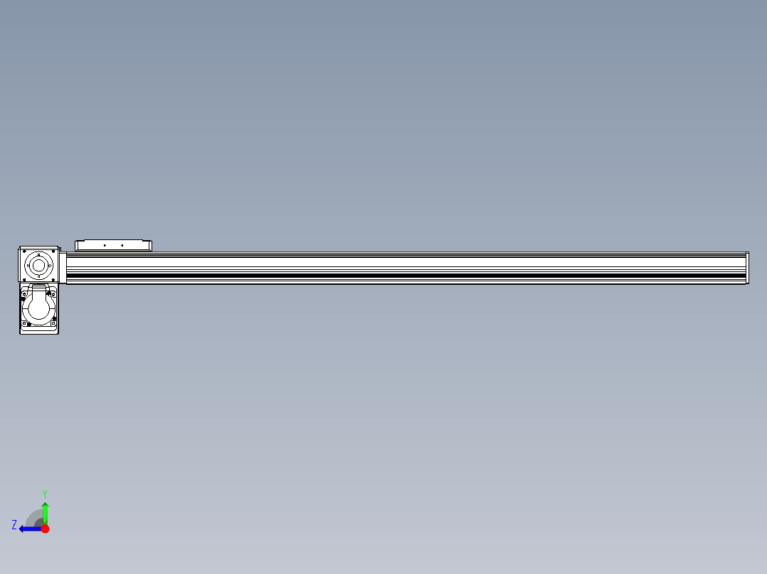 同步带全封闭直线模组TPA-HCB-105D-90-L950-LP-C-P20-N3右视图