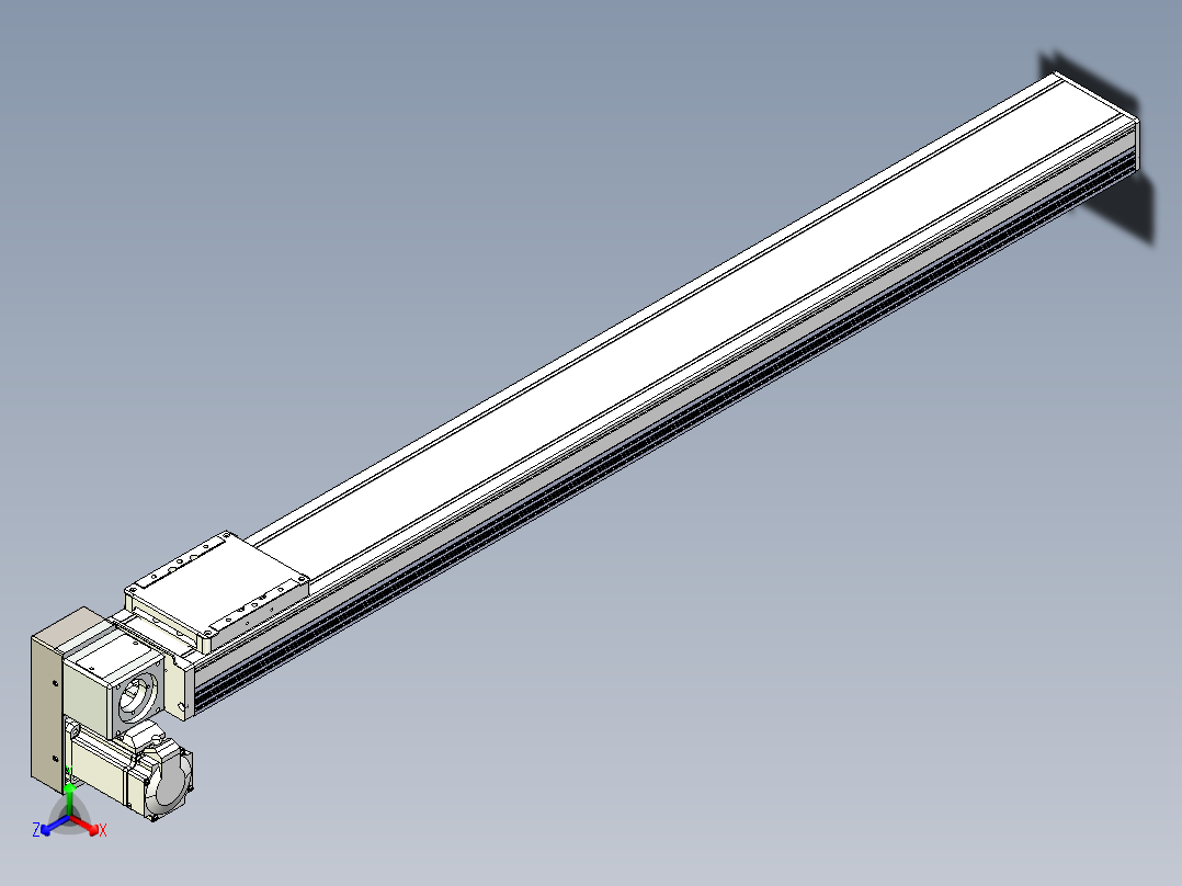 同步带全封闭直线模组TPA-HCB-105D-90-L950-LP-C-P20-N3正等轴测图