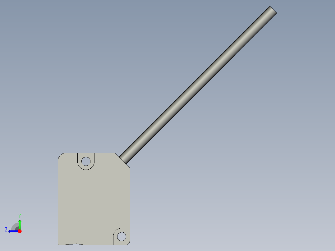 基恩士LV-S61_kc图纸模型右视图