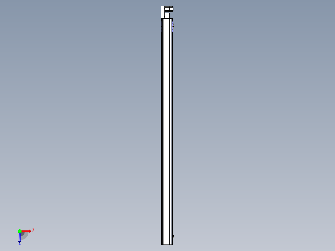 同步带滑台-半封闭B17H-L50-S3100-L-P75-D3俯视图