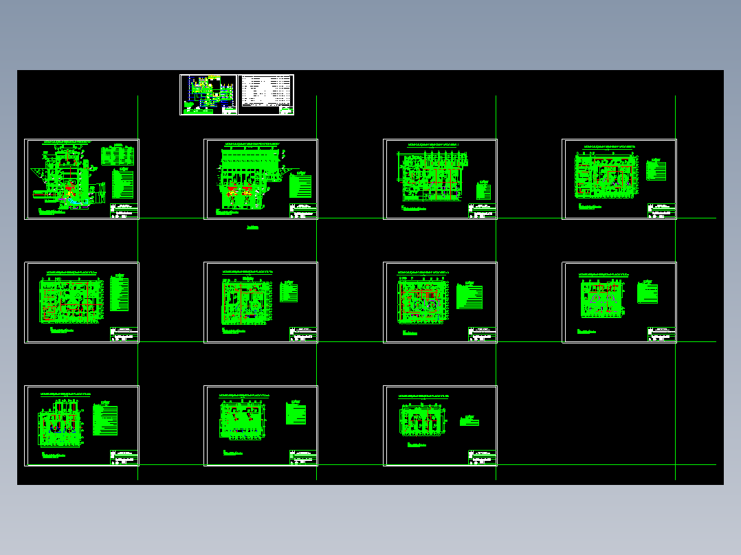 越南某厂房暖通布置图（全英文）