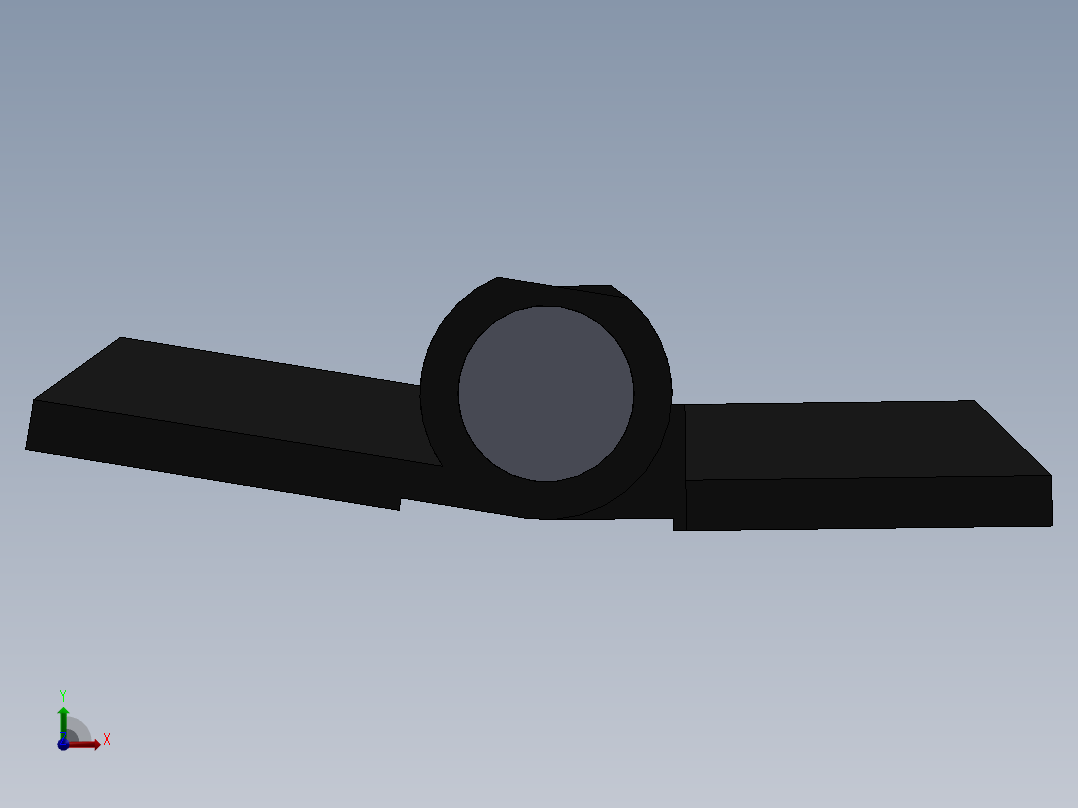 40x40孔距铝型材铰链前视图