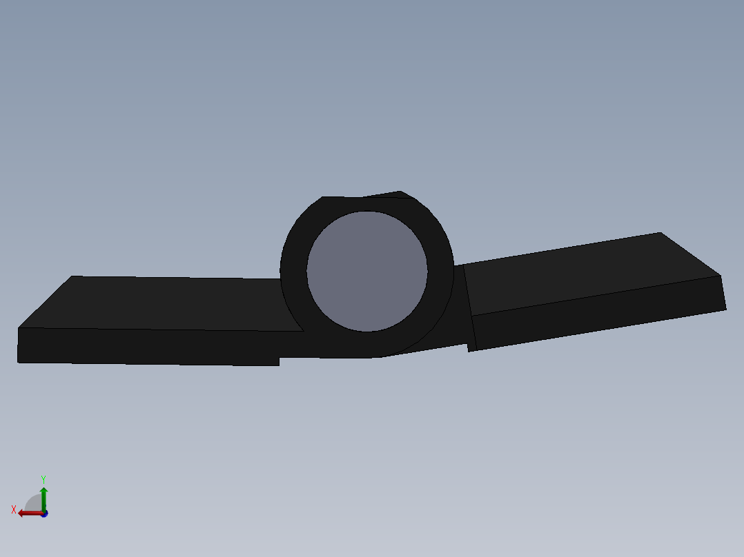 40x40孔距铝型材铰链后视图