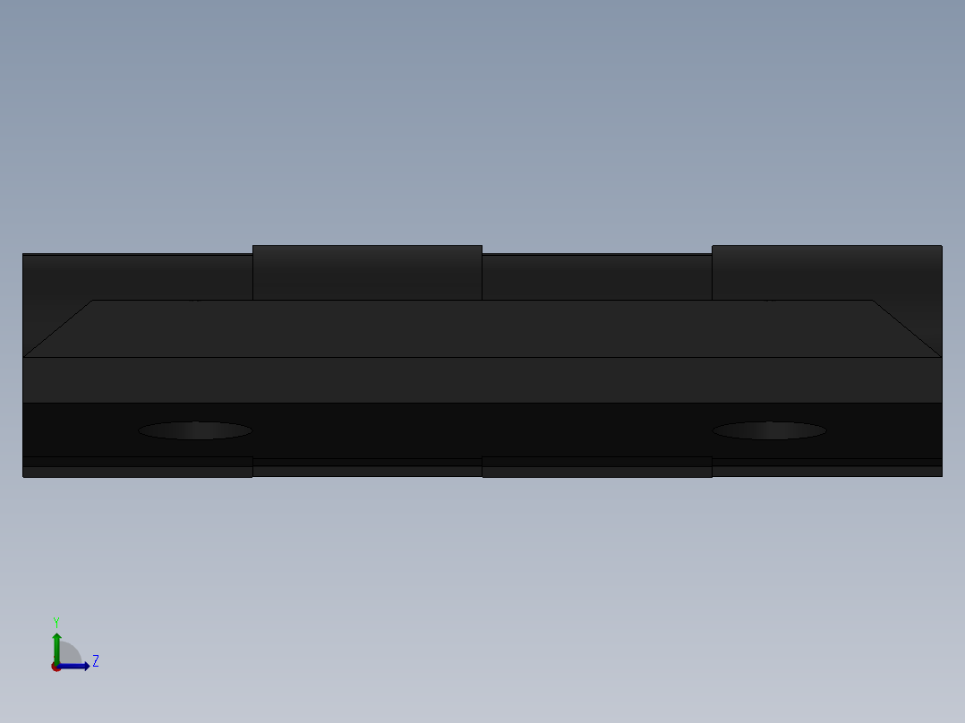 40x40孔距铝型材铰链左视图