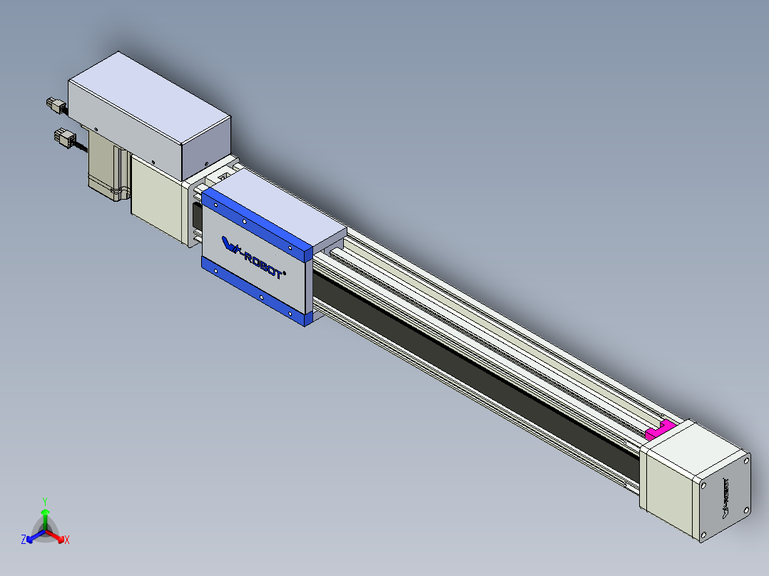 威洛博LB.GB同步带传动--欧规系列GB8-L96-S550-BR-P75正等轴测图