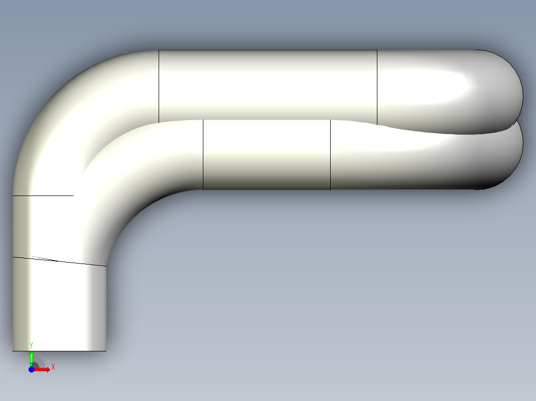 取手(不銹鋼)ER(E)-3D多系列多零件图纸模型前视图