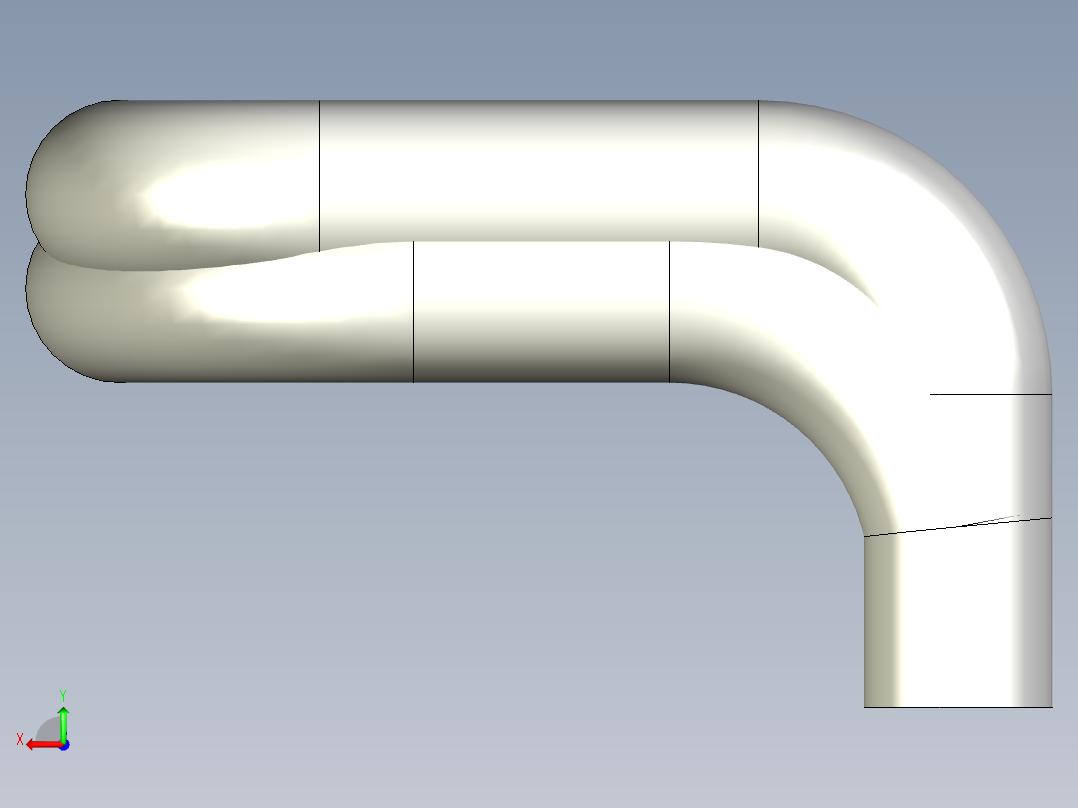 取手(不銹鋼)ER(E)-3D多系列多零件图纸模型后视图