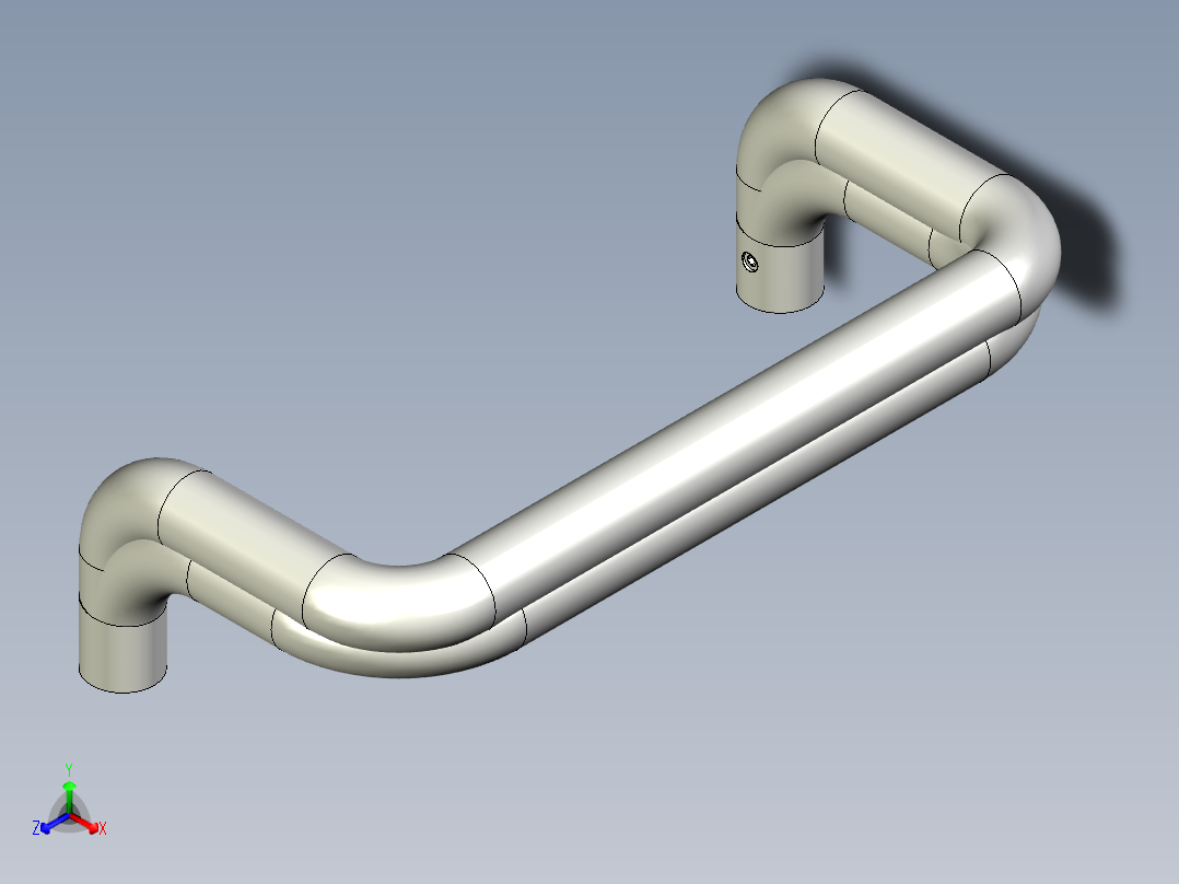 取手(不銹鋼)ER(E)-3D多系列多零件图纸模型正等轴测图